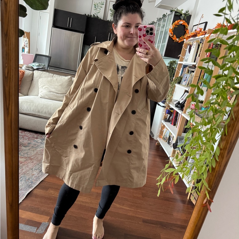 Universal Standard Beige Trench Coat - Picture 2 of 9